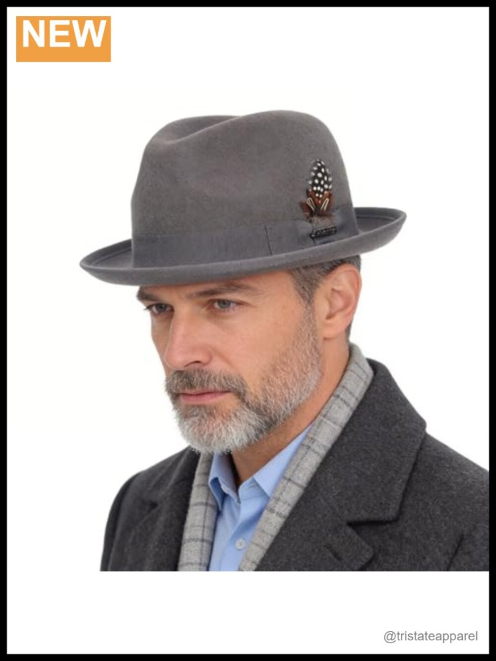 Wool Felt Wide Brim Fedora Hat Unisex Packable Water Repellent